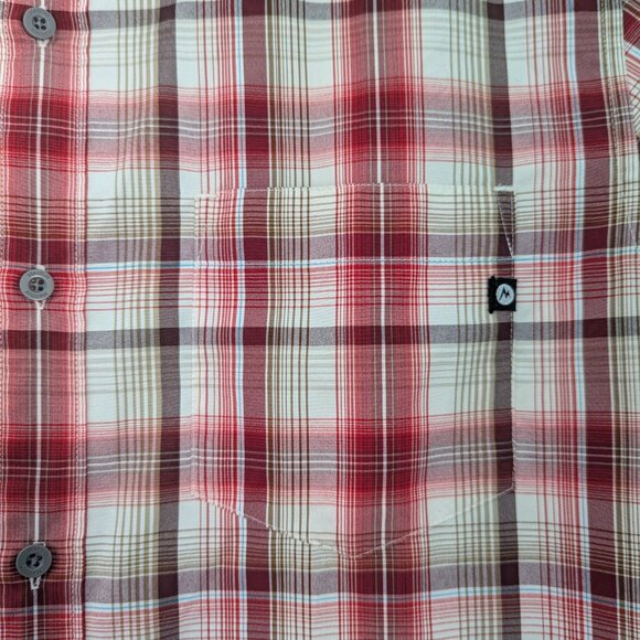 Men's Marmot Outdoor Casual (Medium) Short Sleeve Button Down Shirt - Picture 2 of 7